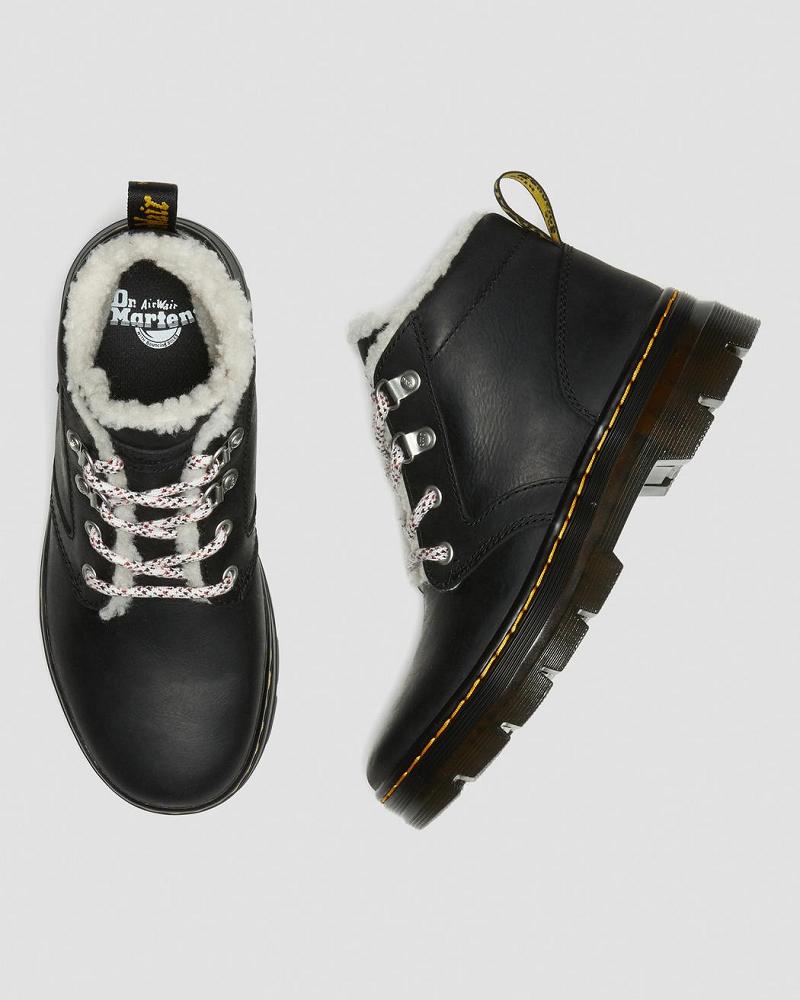 Women's Dr Martens Bonny Faux Shearling Lined Casual Boots Black | AU 74JPQ